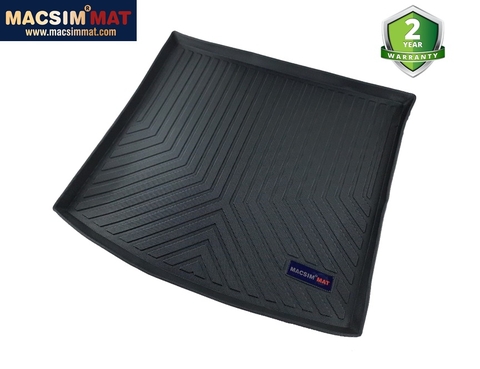 Thảm lót cốp xe ô tô Porsche Cayenne 2018-đến nay nhãn hiệu Macsim chất liệu TPV cao cấp màu đen (298)