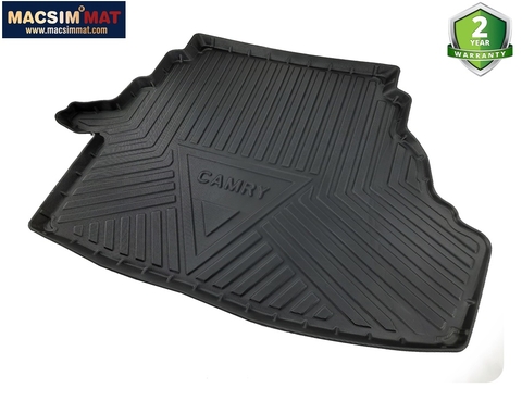 Thảm lót cốp qd xe ô tô Toyota Camry 2006 - 2011 nhãn hiệu Macsim chất liệu TPV cao cấp màu đen (611)