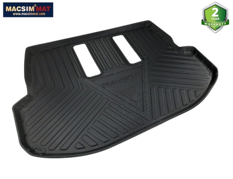 Thảm lót cốp qd xe ô tô Toyota Fortuner/ Innova 2008 -đến nay nhãn hiệu Macsim chất liệu TPV cao cấp màu đen
