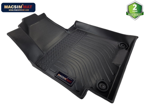 Thảm lót sàn xe ô tô KIA Seltos Premium 2019 - 2022 Nhãn hiệu Macsim chất liệu nhựa TPE cao cấp màu đen