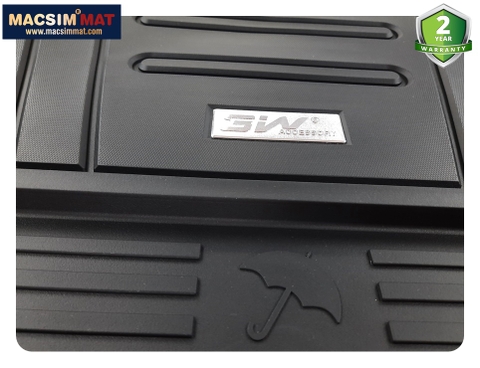 Thảm lót cốp ô tô Audi A6L MACSIM 3W– TPE đúc khuôn cao cấp, Dễ vệ sinh