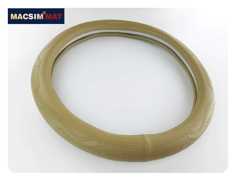 Bọc Vô Lăng ô tô da thật lõi silicon mã L611 màu be