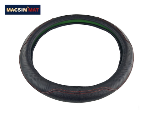 Bọc vô lăng cao cấp Macsim mã L612 size M màu đen lõi silicon