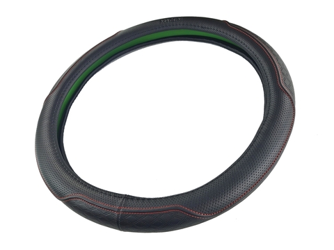 Bọc vô lăng cao cấp Macsim mã L612 size M màu đen lõi silicon