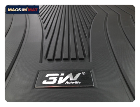 Thảm lót cốp xe ô tô Mercedes C 2022+ nhãn hiệu Macsim 3W chất liệu TPE cao cấp màu đen