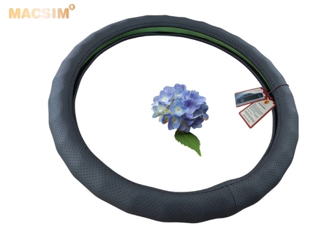Bọc Vô Lăng Ô Tô Volvo XC40 MACSIM – 8932 đen – Da Napan. lõi silicon