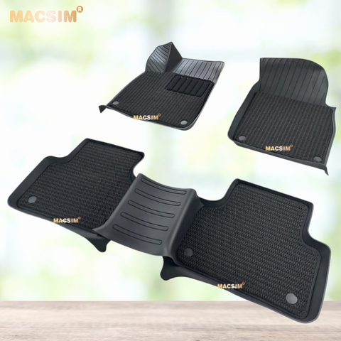 Thảm Lót Sàn Ô Tô Audi Q7 2016+ Macsim 3W 2 lớp – TPE Chuẩn Phom, Dễ Vệ Sinh