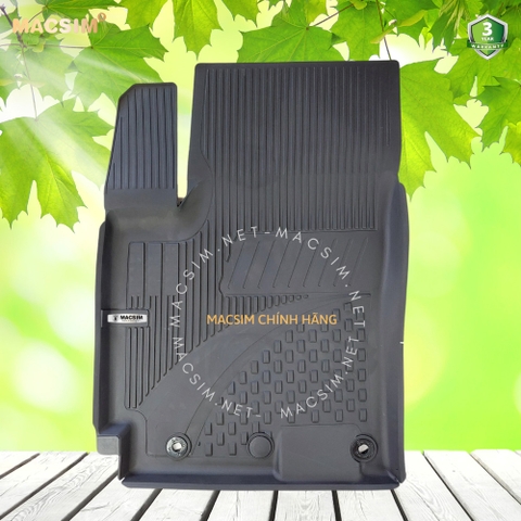 Thảm lót sàn ô tô nhựa TPE Silicon Hyundai Creta 2020+ Black Nhãn hiệu Macsim