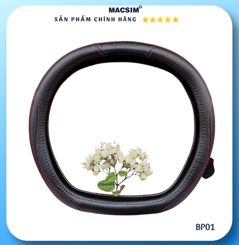 Bọc Vô Lăng Ô Tô Peugeot 408 MACSIM – DDcut BP01 – Da thật - lõi silicon