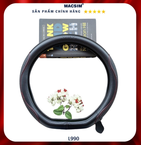Bọc Vô Lăng Ô Tô MG5 MACSIM – DCUT L990 – Da Napan. khâu tay. lõi silicon