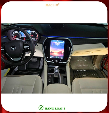 Thảm lót sàn ô tô VinFast Lux SA Macsim - Tpe chuẩn phom, dễ vệ sinh (Mã 01)