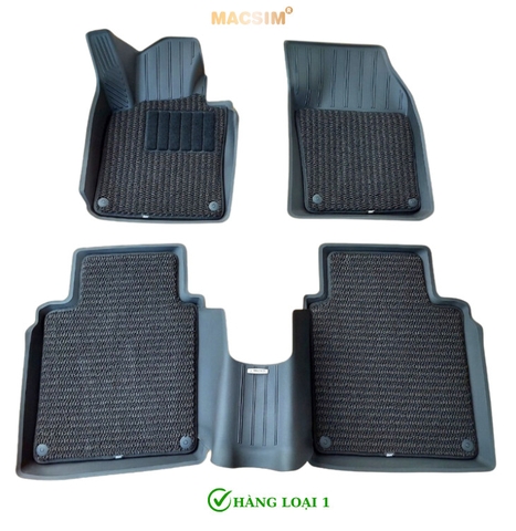 Thảm lót sàn ô tô 2 lớp cao cấp dành cho xe Volvo S90 LWB new nhãn hiệu Macsim 3w chất liệu TPE