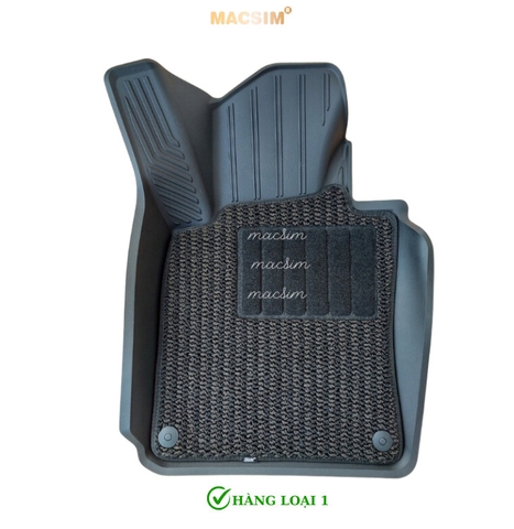 Thảm lót sàn ô tô 2 lớp cao cấp dành cho xe Volvo S90 LWB new nhãn hiệu Macsim 3w chất liệu TPE