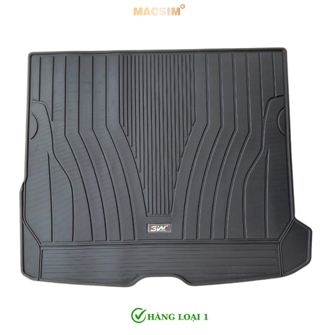 Thảm lót cốp xe ô tô Mercedes GLC 2023+ nhãn hiệu Macsim 3W chất liệu TPE cao cấp màu đen