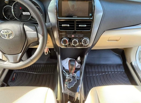 Thảm lót sàn ô tô Toyota Vios 2014 - nay  Macsim - Tpe chuẩn phom, dễ vệ sinh (Mã 01)