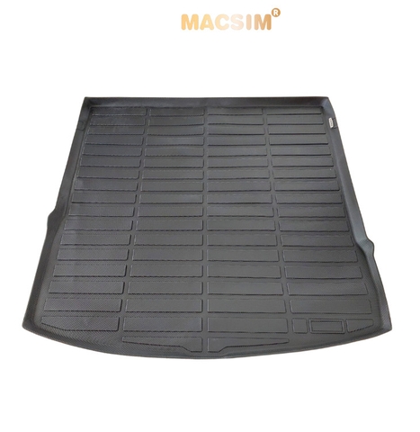 Thảm lót cốp xe ô tô Volkswagen Teramont - Nhãn hiệu Macsim chất liệu nhựa TPE cao cấp màu đen