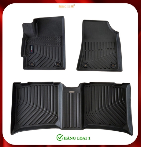 Thảm lót sàn xe ô tô VinFast Nerio Green Nhãn hiệu Macsim chất liệu nhựa TPE cao cấp màu đen