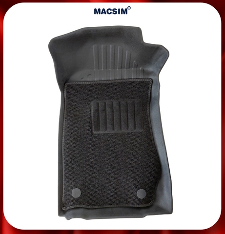 Thảm lót sàn ô tô 2 lớp cao cấp dành cho xe Chevrolet Colorado 2015+ (sd2) nhãn hiệu Macsim chất liệu TPE màu đen