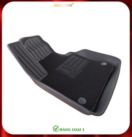 Thảm lót sàn ô tô 2 lớp cao cấp dành cho xe Volvo XC90 2012 - nay (qd) nhãn hiệu Macsim chất liệu TPE màu đen