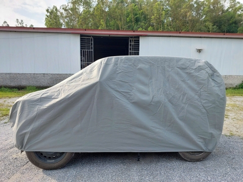 Bạt phủ ô tô chất liệu vải không dệt 3 lớp cao cấp MACSIM cho Vinfast VF3 màu ghi