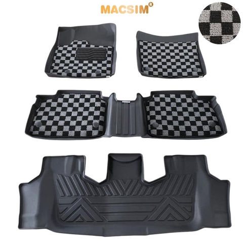 Thảm lót sàn ô tô  Toyota Avanza 2022+ Macsim – Ca rô, chuẩn phom, dễ vệ sinh (Mã 03)
