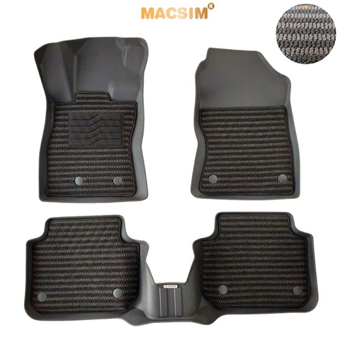 Thảm Lót Sàn 2 Lớp TPE Macsim Subaru Crosstrek Chuẩn Form, Bền, Không Mùi ( sd3 xám đen ct)