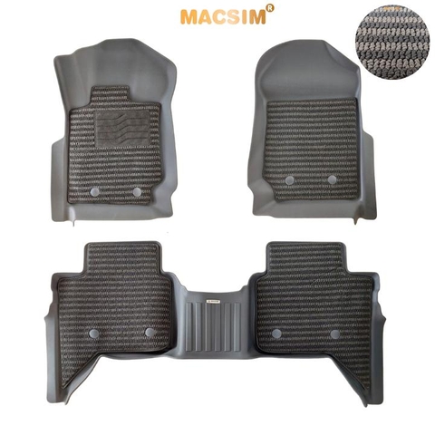 Thảm Lót Sàn Ô Tô Ford Ranger 2023+ Macsim – Dệt thô chuẩn phom, dễ vệ sinh (Mã 03)