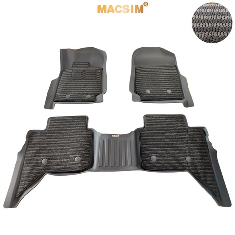 Thảm Lót Sàn Ô Tô Ford Ranger 2012-2021 Macsim – Dệt thô chuẩn phom, Sử dụng lâu dài (Mã 03)