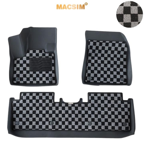 Thảm lót sàn ô tô  Peugoet 3008 Macsim – Ca rô, chuẩn phom, Dễ Vệ Sinh (Mã 03)