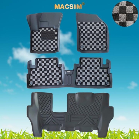 Thảm lót sàn ô tô  Suzuki Ertiga 2019+ Macsim – Ca rô, chuẩn phom, dễ vệ sinh (Mã 03)
