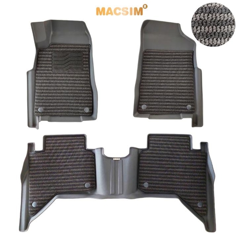 Thảm Lót Sàn Ô Tô Isuzu Dmax 2015-2021 Macsim – Dệt thô chuẩn phom, dễ vệ sinh (Mã 03)