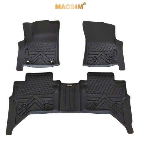 Thảm lót sàn ô tô Toyota Hilux 2015 - 2025 Macsim - Tpe chuẩn phom, dễ vệ sinh (Mã 03)