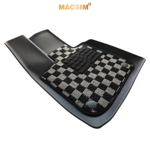 Thảm lót sàn ô tô Vinfast VF8  Macsim – Ca rô, chuẩn phom, Sử dụng lâu dài (Mã 03)