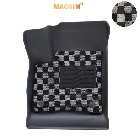 Thảm lót sàn ô tô Vinfast Vf5  Macsim – Ca rô, chuẩn phom, Sử dụng lâu dài (Mã 03)