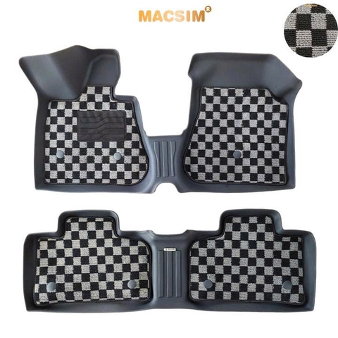  Thảm lót sàn ô tô Vinfast VF6 Macsim – Ca rô, chuẩn phom, Sử dụng lâu dài (Mã 03)