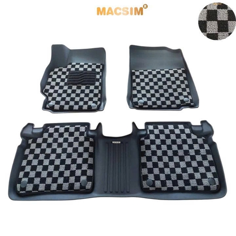 Thảm lót sàn ô tô Toyota Camry 2007-2018 Macsim – Ca rô, chuẩn phom, Dễ Vệ Sinh (Mã 03)
