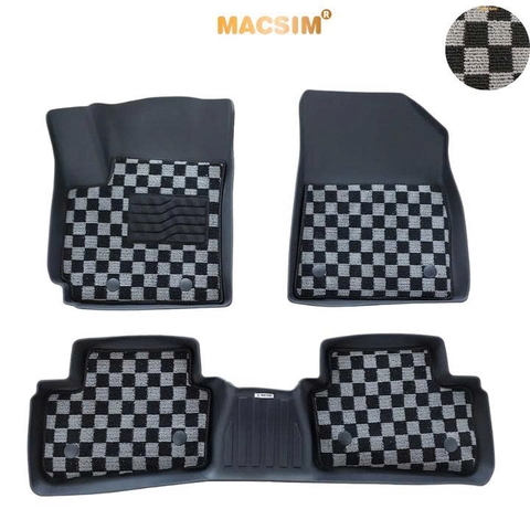  Thảm lót sàn ô tô Kia Seltos Macsim – Ca rô, chuẩn phom, Sử dụng lâu dài (Mã 03)