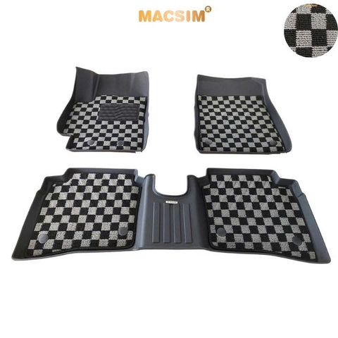 Thảm lót sàn ô tô Hyundai Accent 2024+ Macsim – Ca rô, chuẩn phom, dễ vệ sinh (Mã 03)