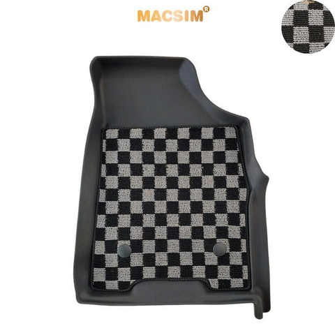 Thảm lót sàn ô tô Huyndai Custin Macsim – Ca rô, chuẩn phom, Dễ Vệ Sinh (Mã 03)