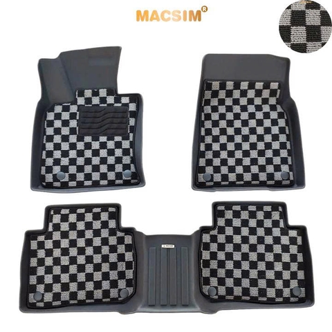 Thảm lót sàn ô tô Toyota Camry 2018-2023 Macsim – Ca rô, chuẩn phom, dễ vệ sinh (Mã 03)