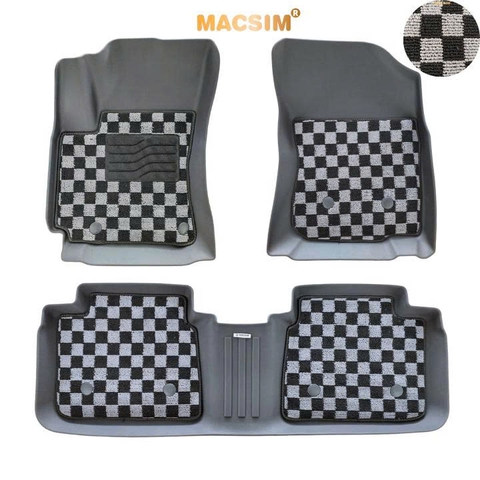 Thảm lót sàn ô tô Toyota Altis 2016-2021 Macsim – Ca rô, chuẩn phom, dễ vệ sinh (Mã 03)