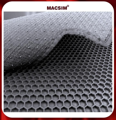 Thảm ô tô lớp trên cao su lục giác Macsim