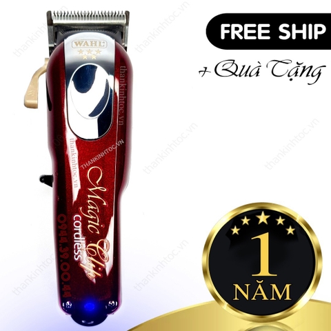 2021 Wahl Magic Clip Quốc tế l Bản sạc nhanh 2600 mah ( 8 Cữ Gá Thép) Lưỡi kép - Sạc 110v lẫn 220v