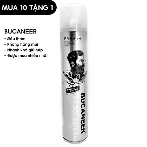 Gôm Xịt Bucaneer Bạc