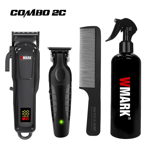 Combo 2C WMARK | Tông đơ pin NG-1001 + Tông viền KM 2299
