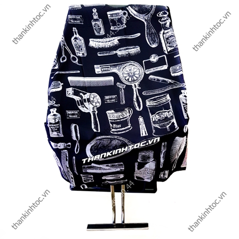 Áo choàng BB1 Cổ thun móc gài dài 130cm