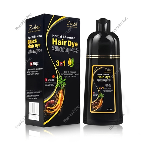 Dầu Gội Đen Phủ Bạc Không Dính Da Đầu - Thảo Dược Nhân Sâm Hàn Quốc Chính Hãng 500ML