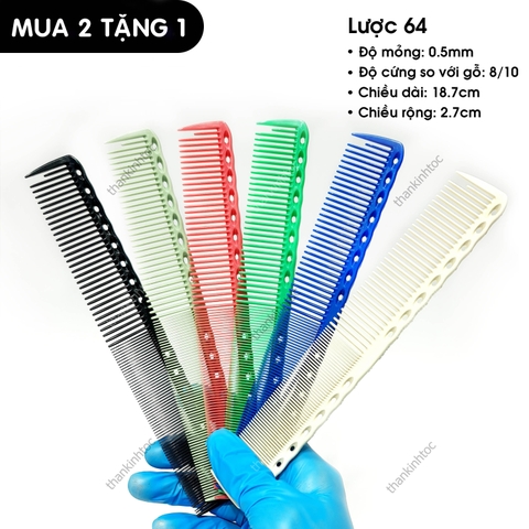 Lược 64 Size trung | Hai đầu cắt tóc chuyên nghiệp