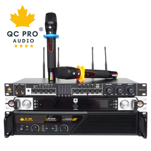 Combo 2 Mic - Vang - Đẩy QC PRO