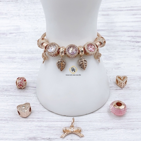 Vòng tay bạc S925, vòng tay charm thời trang phong thủy mã VDN0163